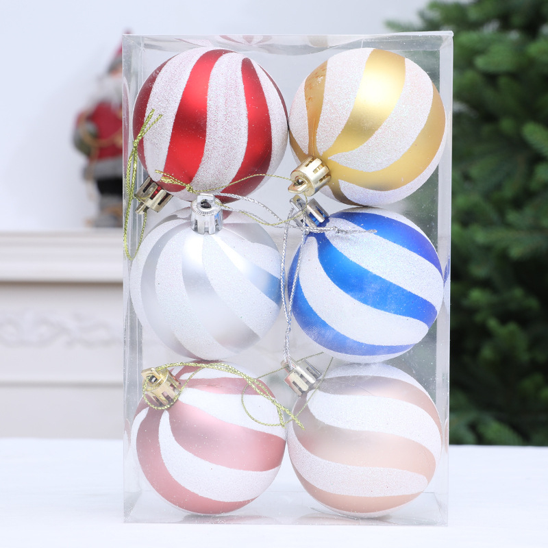 Ornament spiral pentru bradul de Crăciun – minge decorativă pictată