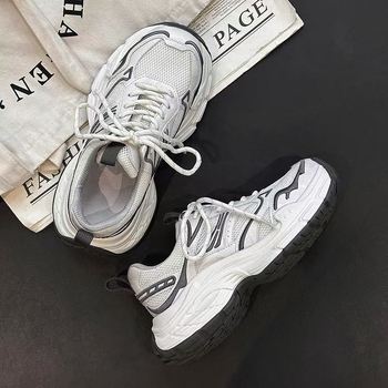2026 proljeće – ženske tenisice od prave kože, udobne i prozračne, sportski stil, debela potplata za povećanje visine – dad sneakers