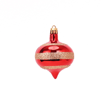 Set de globuri de Crăciun colorate, cu acoperire electrogalvanică, 6 cm, 16 buc., pentru ornarea bradului