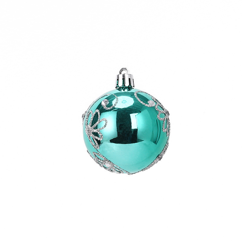 Set de globuri de Crăciun colorate, cu acoperire electrogalvanică, 6 cm, 16 buc., pentru ornarea bradului