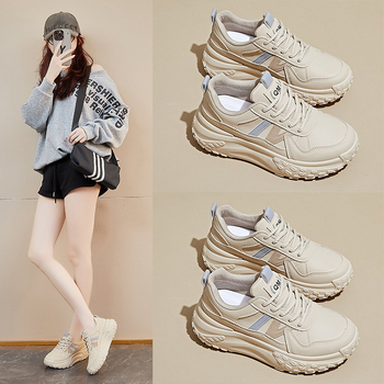 Ženske tenisice u stilu dad shoes, korejskog stila, proljeće 2026, casual sportske tenisice s debelim potplatom za povećanje visine, model 2670-1