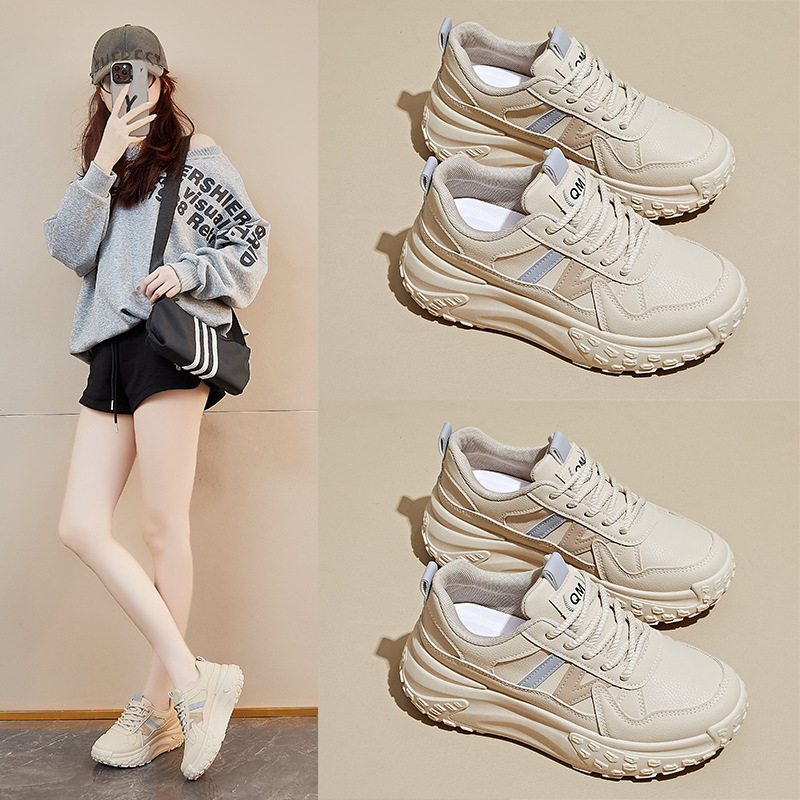 Ženske tenisice u stilu dad shoes, korejskog stila, proljeće 2026, casual sportske tenisice s debelim potplatom za povećanje visine, model 2670-1