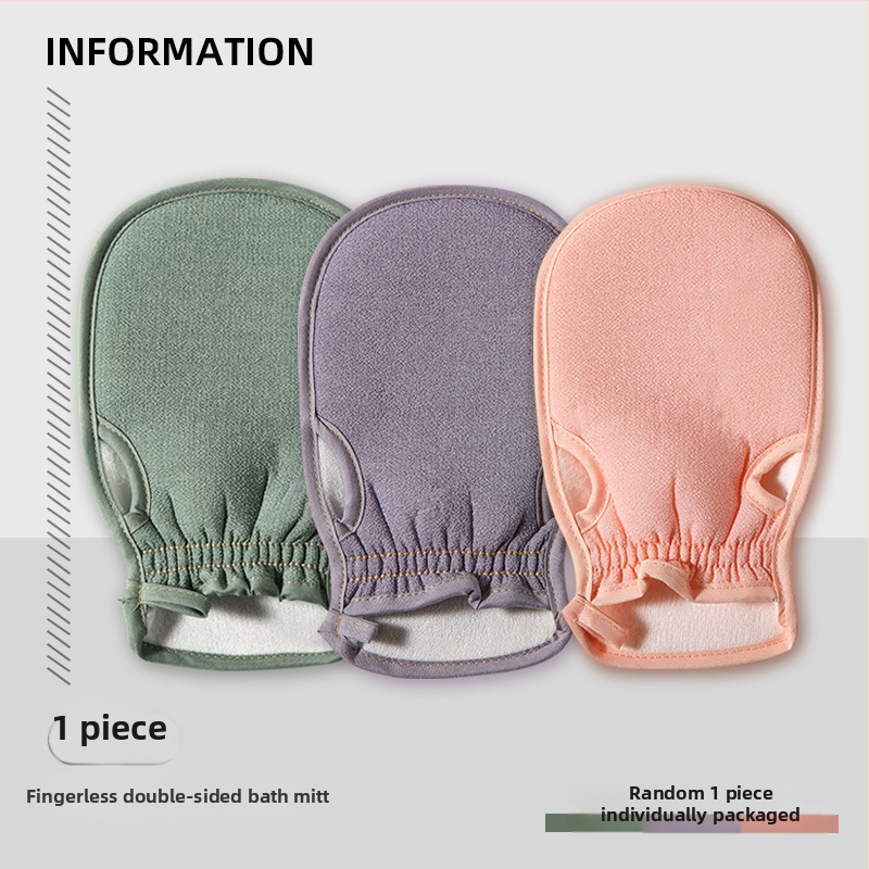 Exfoliačná rukavica do kúpeľa pre domáce použitie, silné exfoliovanie chrbta, bezbolestné čistenie, drsný povrch, sivá farba