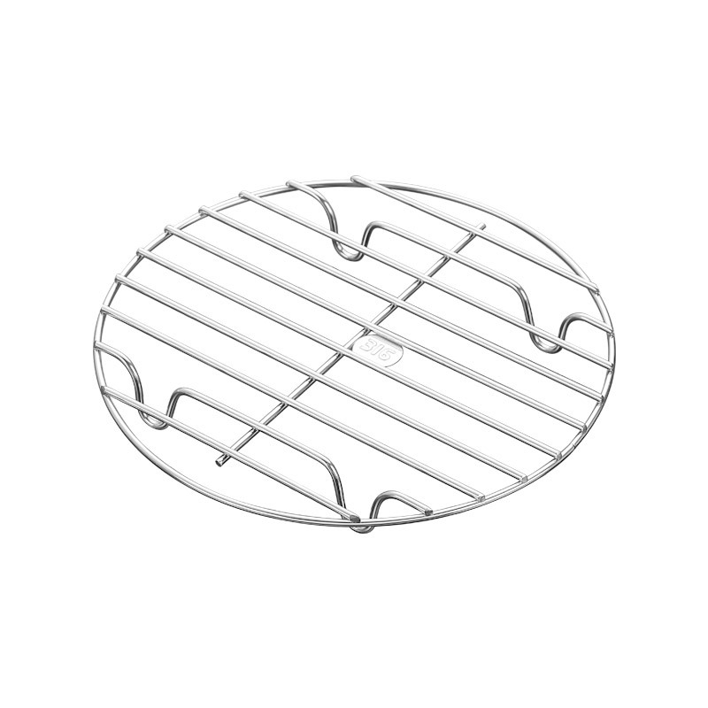 Raft de aburi din oțel inoxidabil 316, de calitate alimentară, pentru ouă, pentru wok, mare, cu picioare înalte