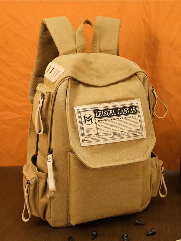 Unisex platneni ruksak za školu i putovanja, 20–35 L, pogodan za 16-inčni laptop