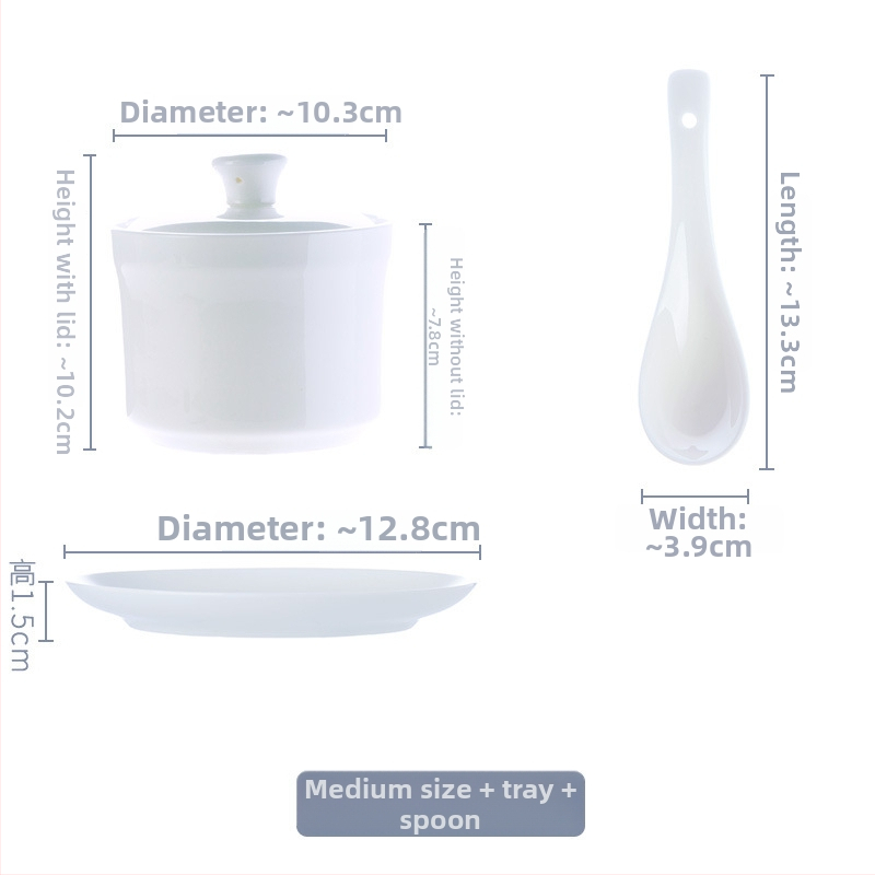 Porcelánová miska na dusenie z kostného porcelánu so viečkom, pre jednu porciu, s vnútornou výstelkou a podglazúrovanou farebnou úpravou