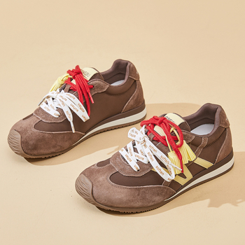 Ženske tenisice s debelim potplatom – Forrest Gump inspiriran stil, korejski modni trend, jesen 2025