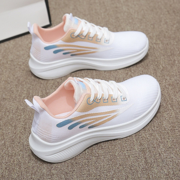 Ženske tenisice s Flyknit gornjim dijelom, korejskog stila, prozračne, za jesen