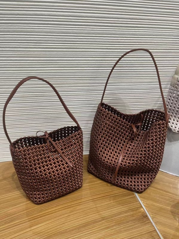 Vintage PU pletena torba s velikim kapacitetom, torba za ručno nošenje i preko ramena, moderan gradski stil za žene