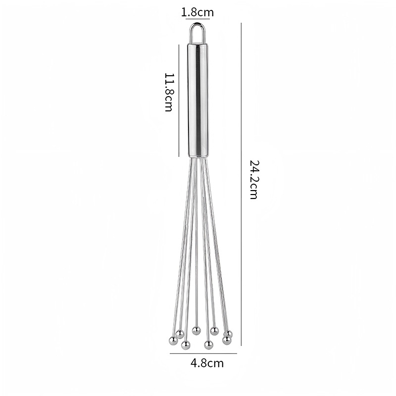 Tel de ouă din oțel inoxidabil, design vertical, manual, pentru cofetărie casnică