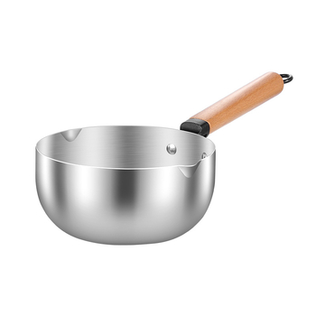 Oală japoneză din oțel inoxidabil cu capac din sticlă, 2,1–3 L, anti-arsură, rezistență la ruginire, pentru supă, tăiței, lapte, Luosifen