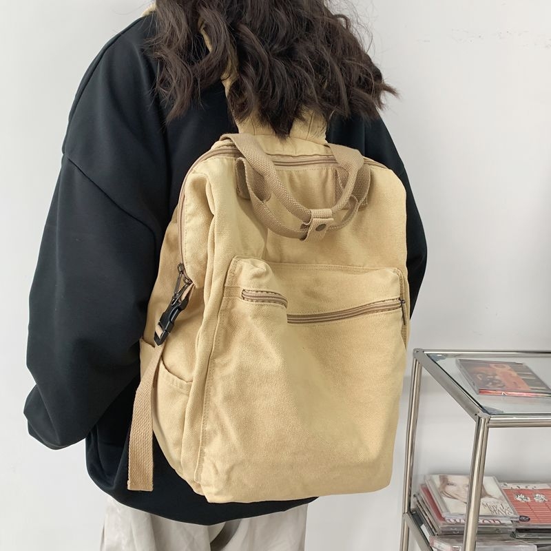 Ženska školska torba u japanskom Harajuku stilu, platneni retro ruksak za svakodnevnu upotrebu i putovanja