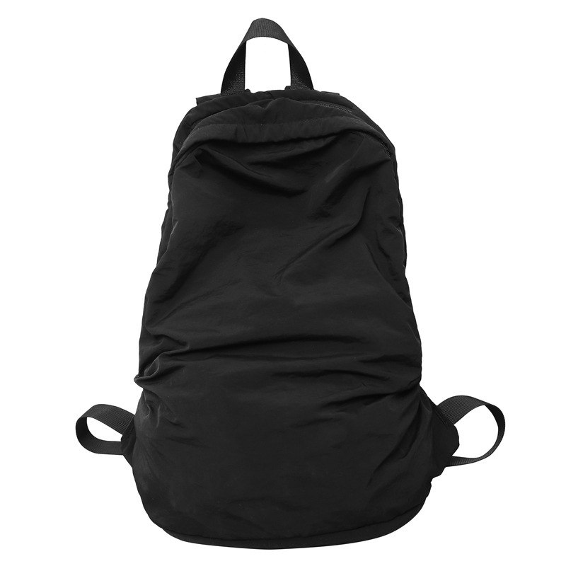 Harajuku stil platneni ruksak za školu i putovanje, velik kapacitet, unisex, jednobojan.