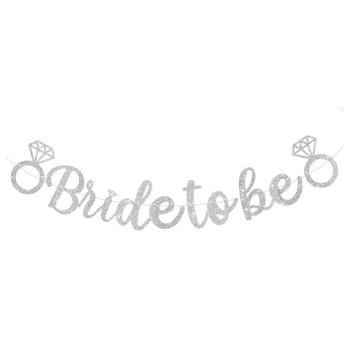 Banner cu litere pentru cererea în căsătorie – decor de petrecere