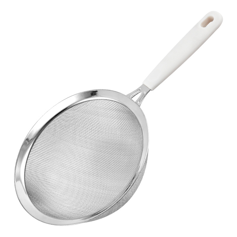 Sito za brašno bez drške od nehrđajućeg čelika 304, dvostruki sloj, 30-mrežno, ručni alat za pečenje, sito za šećer u prahu, dimenzije 18 cm, 14 cm i 10 cm