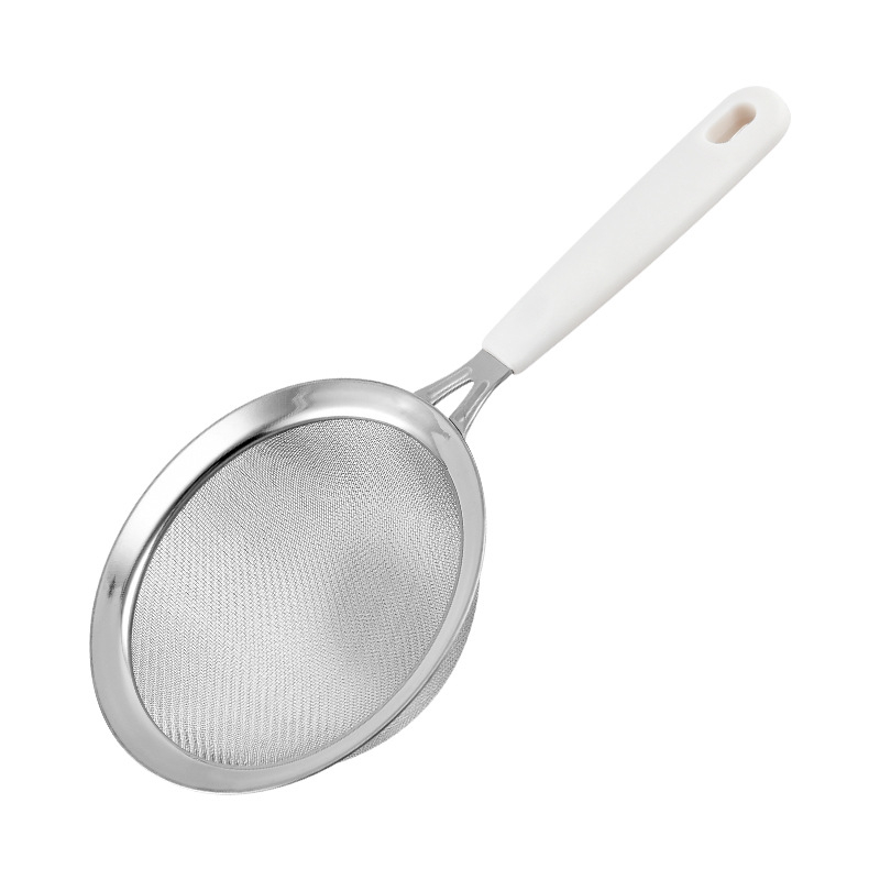 Sito za brašno bez drške od nehrđajućeg čelika 304, dvostruki sloj, 30-mrežno, ručni alat za pečenje, sito za šećer u prahu, dimenzije 18 cm, 14 cm i 10 cm