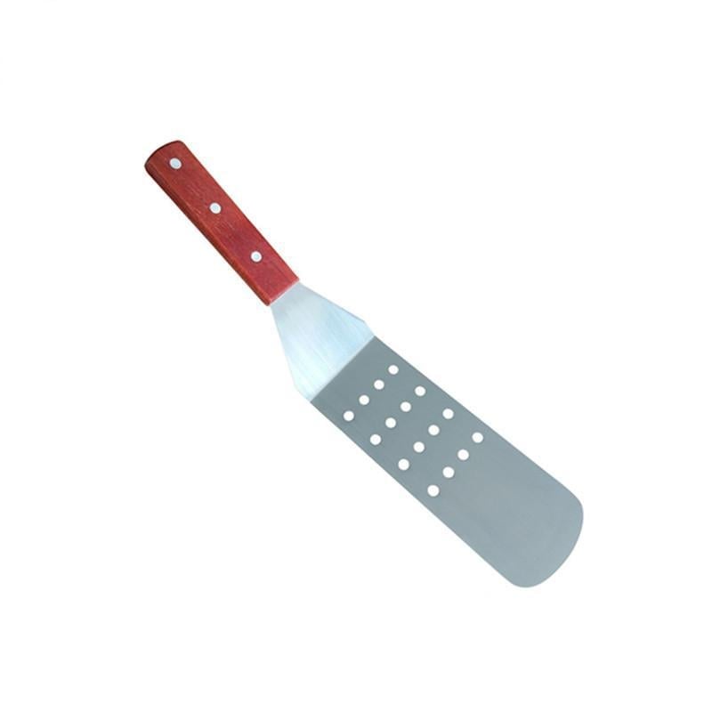 Set de unelte pentru grătar din oțel inoxidabil pentru exterior, spatulă cu mâner din lemn și lopată, ustensile de bucătărie în stil japonez