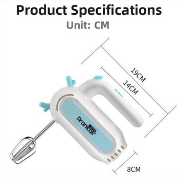 Mixer electric pentru ouă, mini mixer de bucătărie, portabil, reîncărcabil, pentru frișcă, aluat pentru coacere