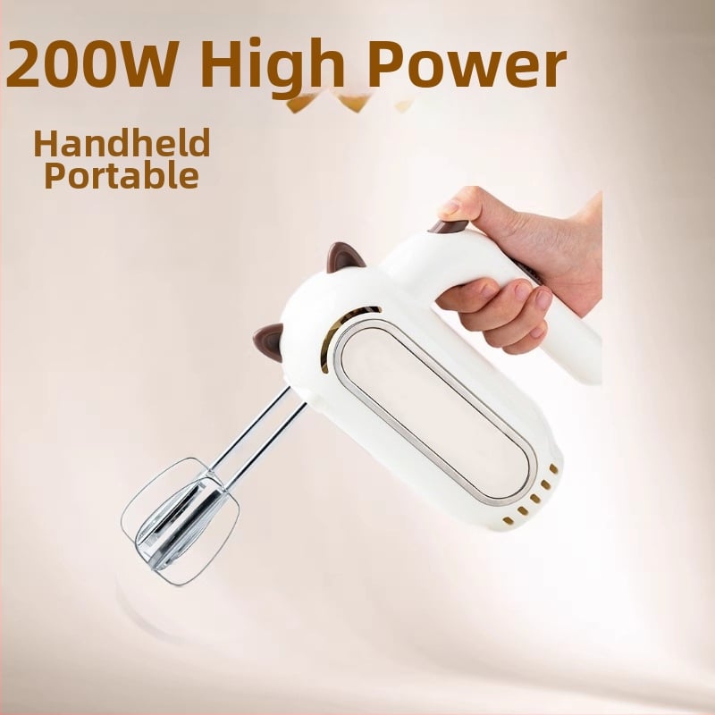 Mixer electric pentru ouă, mini mixer de bucătărie, portabil, reîncărcabil, pentru frișcă, aluat pentru coacere