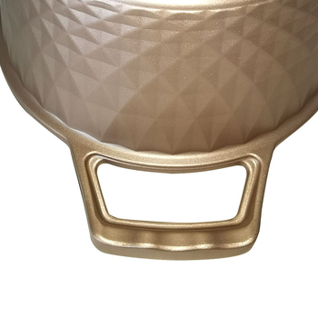 Set de vase de gătit 10 piese, oale pătrate, antiaderent, din aluminiu turnat, piatră Maifan, capace din sticlă