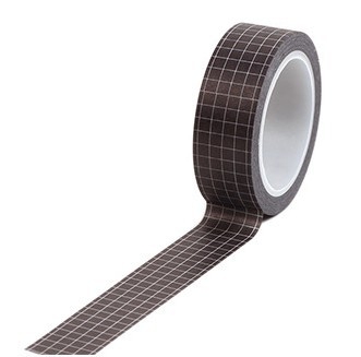 Set de benzi washi în 6 culori, cu model în carouri și bandă de hârtie, pentru agendă și jurnal, autocolante decorative DIY