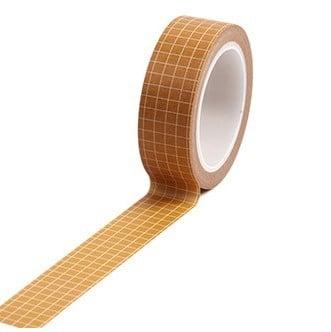 Set de benzi washi în 6 culori, cu model în carouri și bandă de hârtie, pentru agendă și jurnal, autocolante decorative DIY