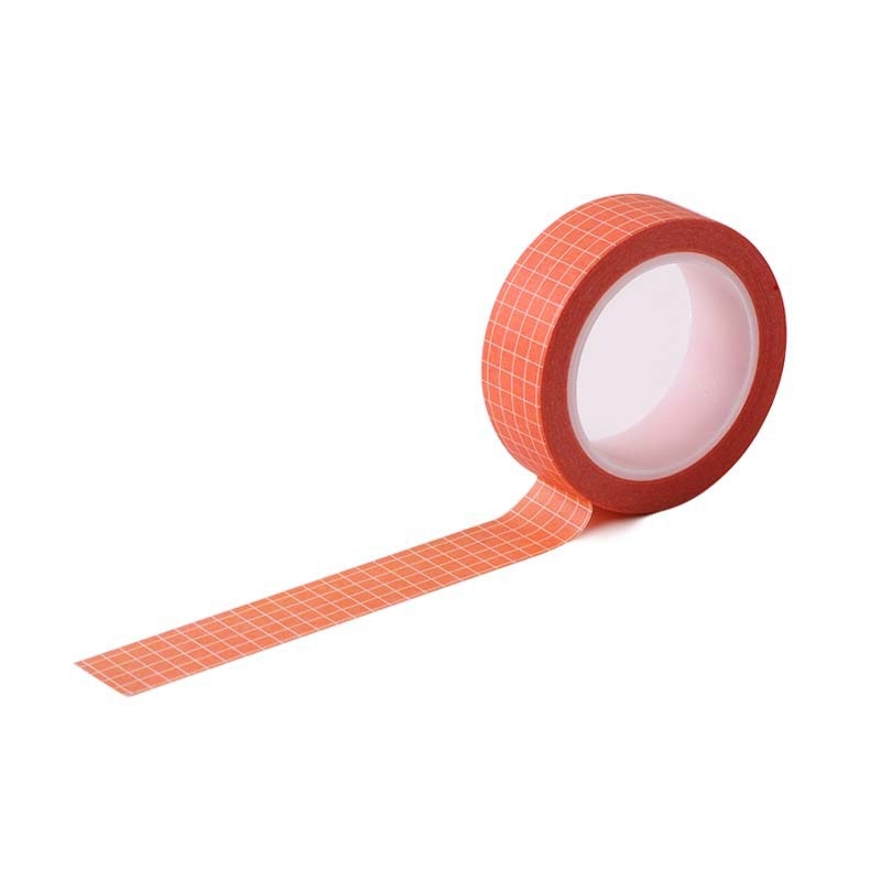 Set de benzi washi în 6 culori, cu model în carouri și bandă de hârtie, pentru agendă și jurnal, autocolante decorative DIY
