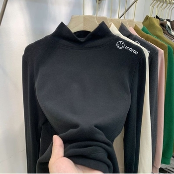 Női Derong fleece reverszíbilis alapréteg, meleg ősz-télre, mock-neck gallérral, hosszú ujjú, karcsú szabás.