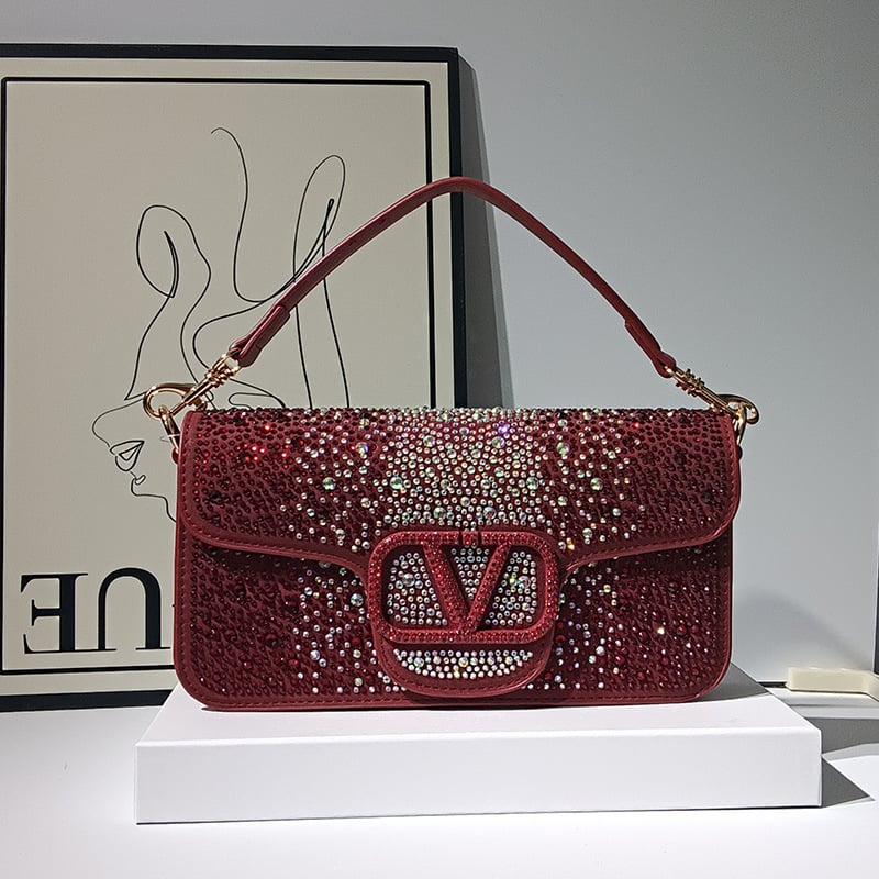 Večernja torbica s lancem, mini kvadratna torba, preko ramena, europski stil, model 2026
