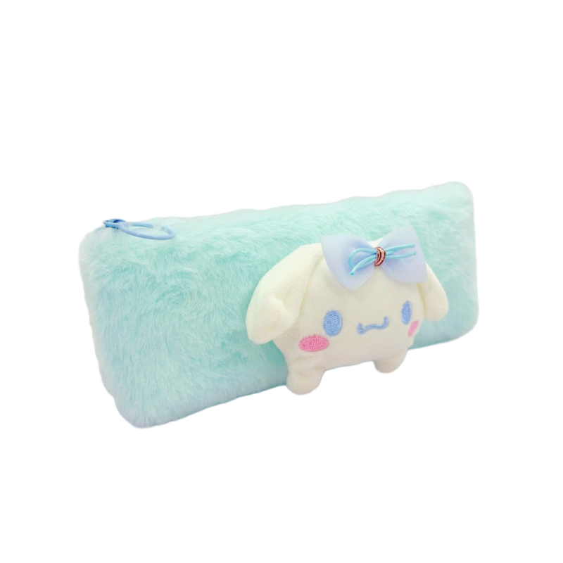 Penar plușat drăguț cu Sanrio Cinnamoroll – stil japonez, design minimalist cu o fată din desene animate