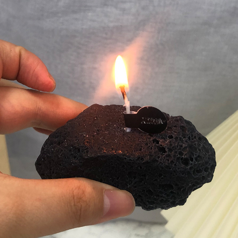 Formă din silicon pentru lumânări cu aromă de piatră – decor din ipsos, design geometric