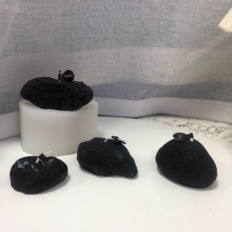 Formă din silicon pentru lumânări cu aromă de piatră – decor din ipsos, design geometric