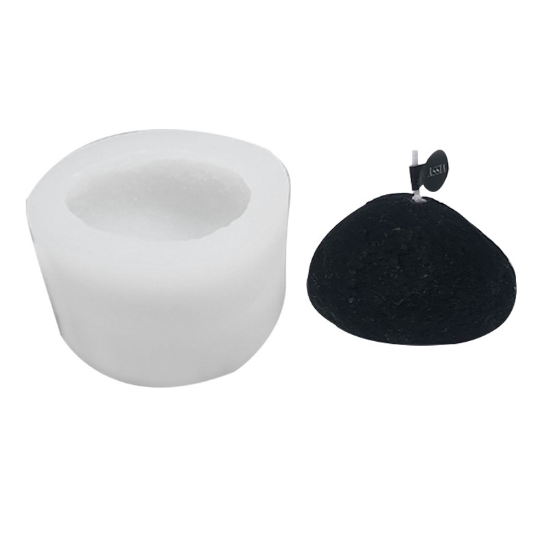 Formă din silicon pentru lumânări cu aromă de piatră – decor din ipsos, design geometric