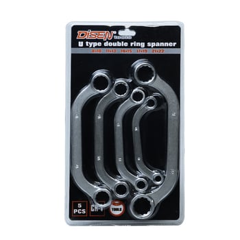 Cheie Torx cu cap fix, mâner în formă S, set de 5 piese, design 12-unghiuri, unelte auto cu ratchet
