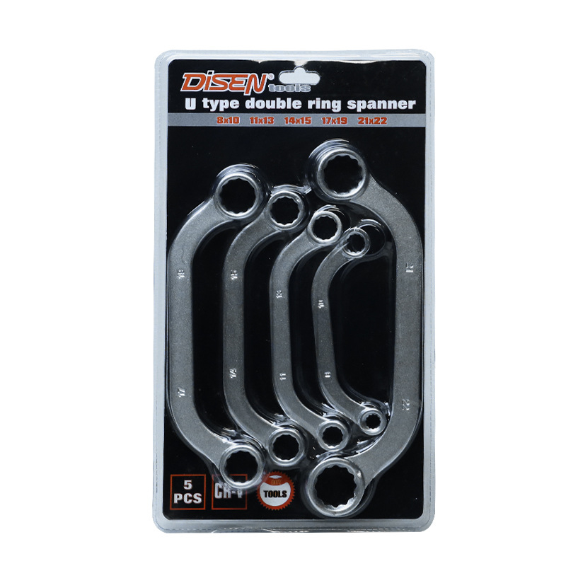 Cheie Torx cu cap fix, mâner în formă S, set de 5 piese, design 12-unghiuri, unelte auto cu ratchet