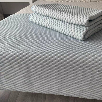 Covoraș de pat răcoros, stil japonez, formă de boabă, țesătură jacquard elastică, senzație de gheață, plăcuță subțire de masaj