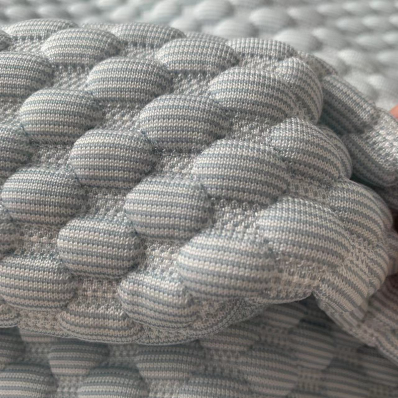 Covoraș de pat răcoros, stil japonez, formă de boabă, țesătură jacquard elastică, senzație de gheață, plăcuță subțire de masaj