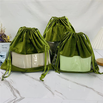 Sac de depozitare transparent cu șnur, protecție împotriva prafului și umezelii, căptușeală moale din fleece, pentru organizarea în casă, pentru încălțăminte și uscător de păr