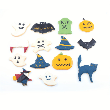 Set forme biscuiți seria Halloween, oțel inoxidabil, tăietoare pentru biscuiți, forme pentru ciocolată și coacere