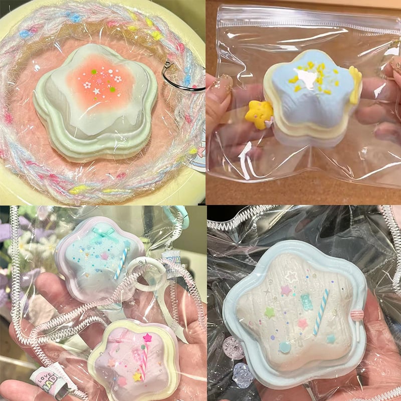 Formă din silicon Cream Star pentru mousse de ciocolată și budincă – Calitate alimentară, pentru coacere acasă
