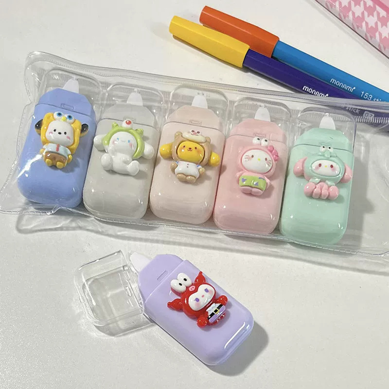 Bandă corectoare pentru elevi, mini portabilă, design drăguț
