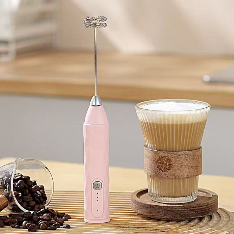 Spumător de lapte wireless, reîncărcabil, pentru cafea