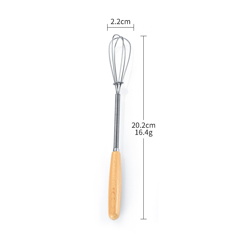 Mixator manual din oțel inoxidabil pentru ouă și spumă de lapte – ustensilă de bucătărie