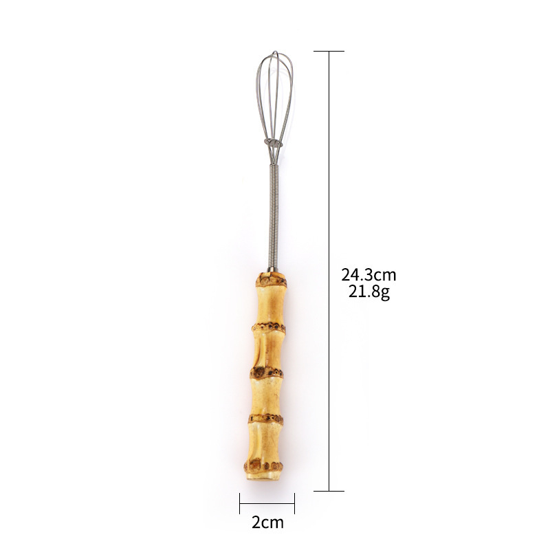 Mixator manual din oțel inoxidabil pentru ouă și spumă de lapte – ustensilă de bucătărie
