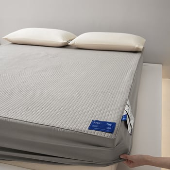 Protecție pentru saltea din bumbac 80S cu fibră CASTOR, strat quilted pentru pat