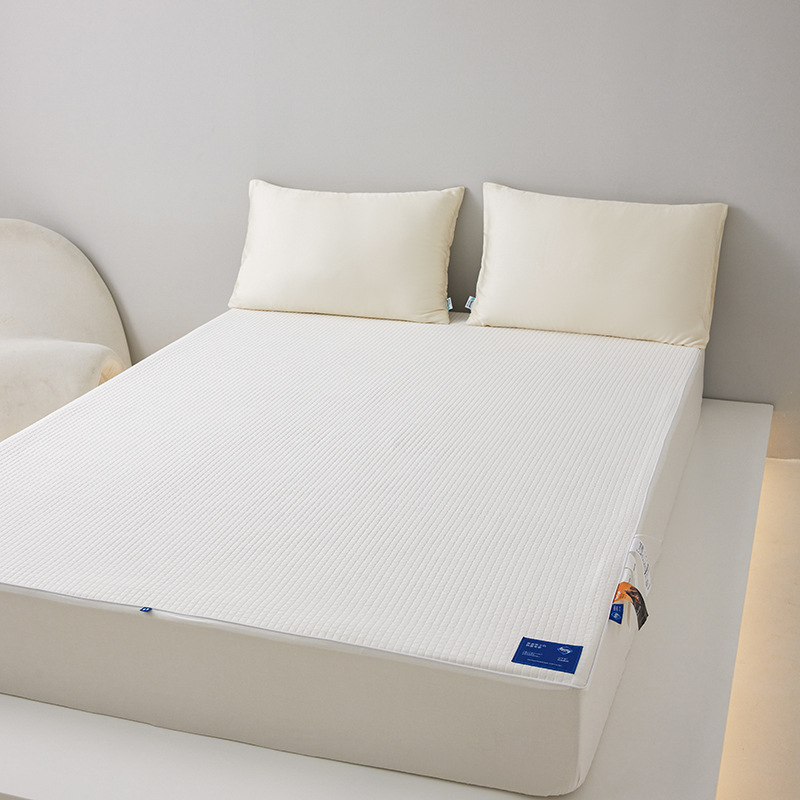 Protecție pentru saltea din bumbac 80S cu fibră CASTOR, strat quilted pentru pat