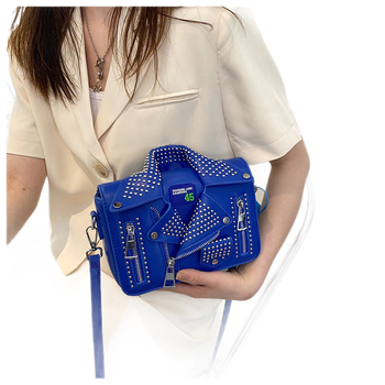 2026 novi stil rivet mini kvadratna torbica za žene, moderni i svestrani crossbody torba preko ramena, PU koža, luksuzan dojam