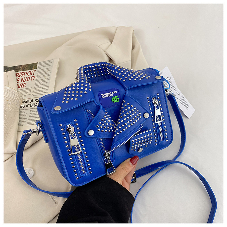 2026 novi stil rivet mini kvadratna torbica za žene, moderni i svestrani crossbody torba preko ramena, PU koža, luksuzan dojam
