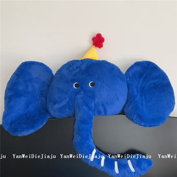 Pernuță din pluș cu elefant, pentru casă, canapea și birou — pernă decorativă pentru suportul de spate