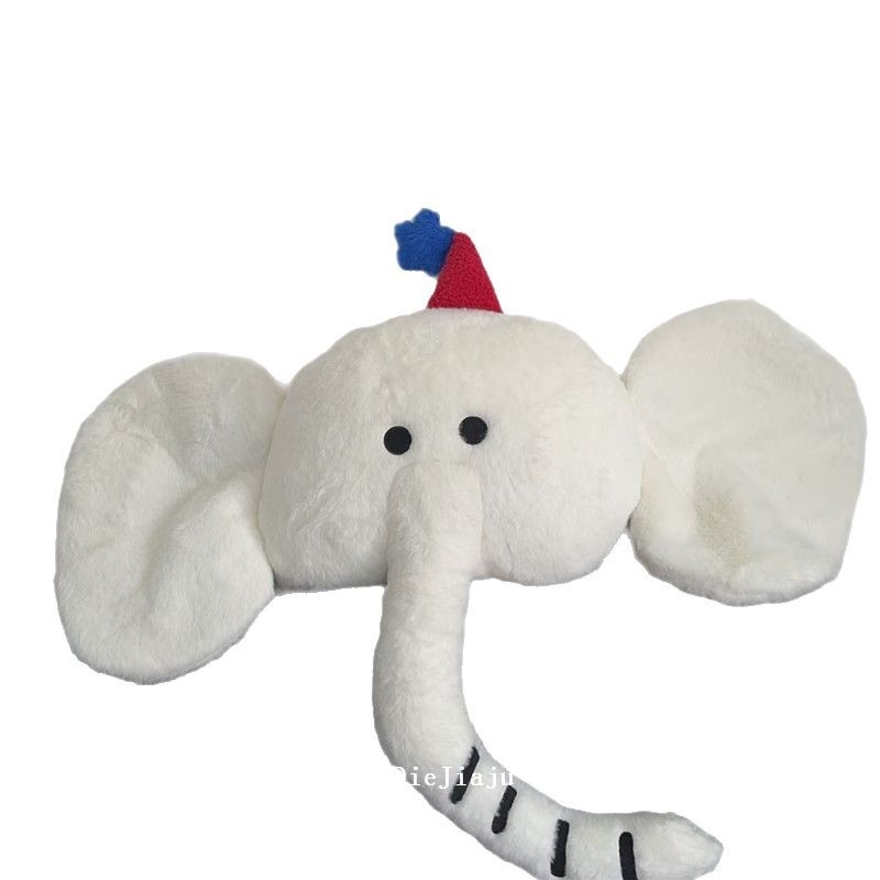 Pernuță din pluș cu elefant, pentru casă, canapea și birou — pernă decorativă pentru suportul de spate